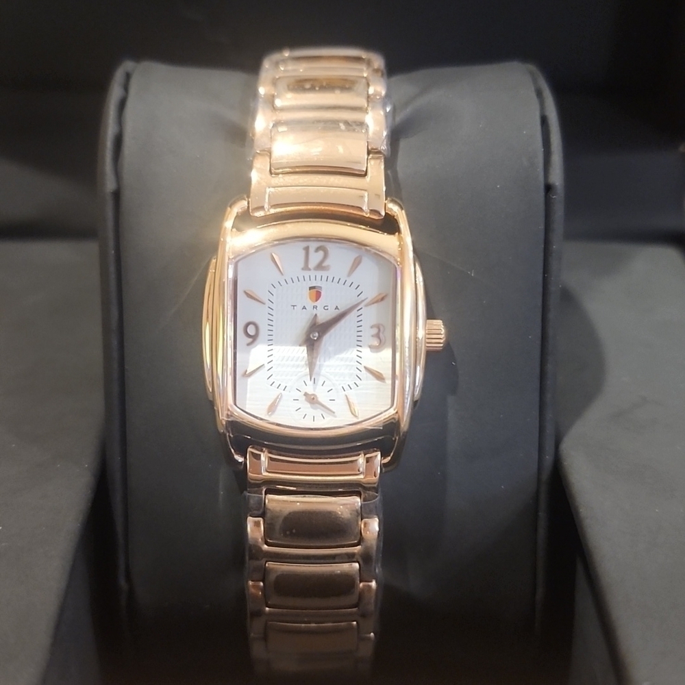 LADIES LUXURY ROSE GOLD TARGA WATCH - Picture 2 of 5